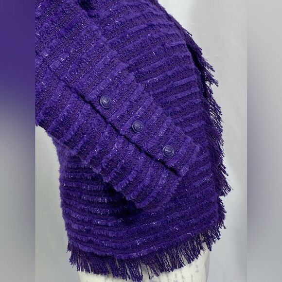 L'AGENCE Angelina Fringe Trim Blazer size 2 - Picture 12 of 14